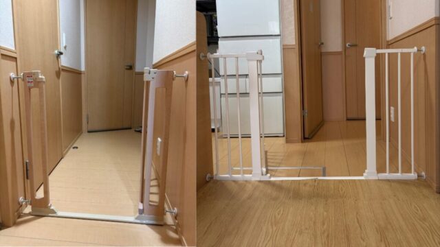 タンスのゲンの木製とワイドタイプの2種類のベビーゲート